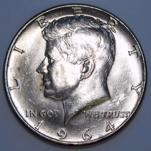 1964-D DDO Kennedy medio dólar doble matriz anverso k197 - Imagen 1 de 2