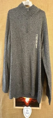 NUEVO CON ETIQUETAS Sonoma Hombre’s Jersey Gris 3XL Grande y Alto Suéter China Foto 1 de 4