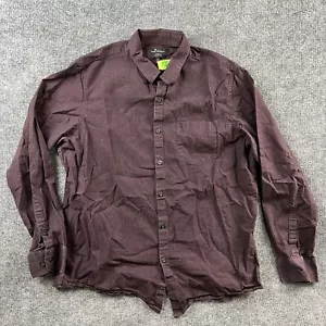 Camicia Marc Anthony uomo extra large slim fit viola elasticizzata casual con bottoni - Foto 1 di 12