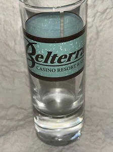 Belterra Casino Double Shot Glass Florence Indiana Resort & Spa Vintage  - Picture 1 of 7