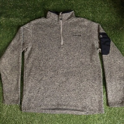 Avalanche Green Thermal Layering Fleece Collared 1/4 Zip Outdoor Jacket Large - Image 1 of 4