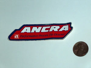 NOS ANCRA Proven Tie Downs 3.50 "Exterior Window Car Truck Home Man Cave Sticker - Imagen 1 de 2
