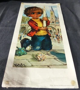 Image illustrée – Michel Thomas “Recueillement” – 1971 – 37 x 18 cm – REF 5006C - Picture 1 of 8