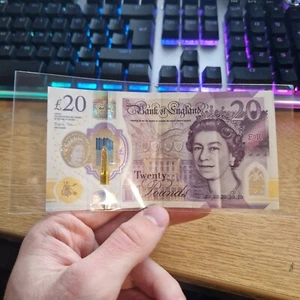 50 Clear Paper Money Sleeves Currency Banknote Bill Storage Bag Protector UK - Picture 1 of 8