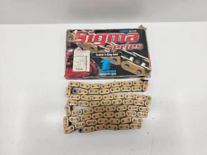 520 CHAIN 118 LINK X-RING GOLD MOTOCROSS SUPERMOTO - Picture 1 of 5