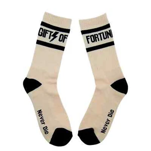 GIFTS OF FORTUNE NEVER DIE SOCKS TAN / BLACK - Picture 1 of 1
