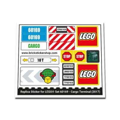 BRICKSTICKERSHOP Replacement Sticker for Set 60169 - Cargo Terminal