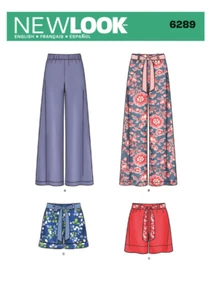 Pantalones cortos para mujer New Look patrón de costura 6289 sin cortar 8-18 - Imagen 1 de 2