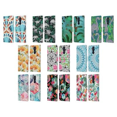 OFFICIAL MICKLYN LE FEUVRE PATTERNS 6 LEATHER BOOK WALLET CASE FOR NOKIA PHONES - Image 1 of 4