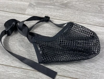 Mesh Large Rubbery  Mesh Dog Muzzle Black Large Breed Dog - Image 1 of 4