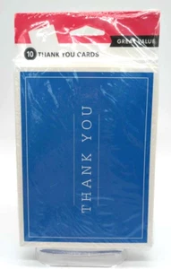 Pack of 10 Thank-You Cards With Envelopes All Occasion Blank Inside Vintage NOS - Picture 1 of 4