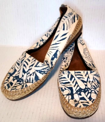 Aerosoles Mujer Puntada N Turn Alpargata Zapatos Lona Planos Azul Blanco - Talla 8 Foto 1 de 4