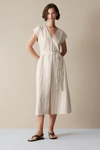 TRENERY linen stripe dress 10 BNWT RRP$229 - Picture 1 of 4