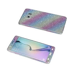 Folia brokatowa Samsung Galaxy S7 Edge Bling Skins Naklejka Brokat Folia Tęcza - Zdjęcie 1 z 12