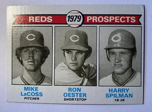 #717 Ron Oster Harry Spillman Cincinnati Reds Prospects,1979 Topps - Picture 1 of 2
