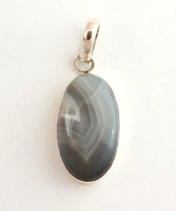 Pendente In Ametista Naturale In Argento 925 Per Donna Gioielli Ovale L- 46 Mm - Picture 1 of 2