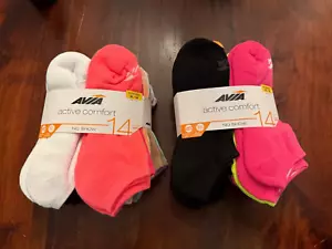 Avia Women's 14 Pack Active Comfort No Show Socks Size 9-12 NWT Colors Vary - Picture 1 of 9