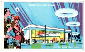 1965 Souvenir Postkartenbuch aus New York Weltausstellung Zigarrenhalle der Magie A2 - Bild 1 von 3