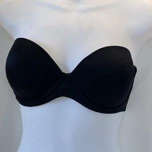 Ellen Tracy 110987 Schwarz Gepolsterter Trägerloser Bügel BH 36C - Bild 1 von 5