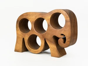 Wine rack freestanding -wine bottle holder - handmade elephant racks and holders - Picture 1 of 4