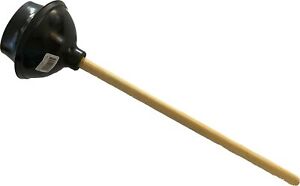 TOILET PLUNGER 18" Wooden Handle Drain Pressure Sink Dredge Clog Remover Pump **