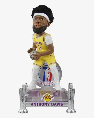 Anthony Davis Los Angeles Lakers 75th Anniversary Bobblehead NBA Basketball Cover