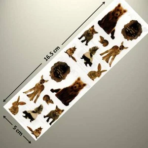 Mrs Grossman's Sticker - BABY WOODLAND ANIMALS, Bear Cub, Deer, Skunk, Squirrel - Picture 1 of 1