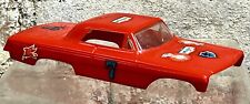 VINTAGE 1963 RED ELDON PLASTIC SLOT CAR BODY FORD TRACK RACING OLD RACE PARTS