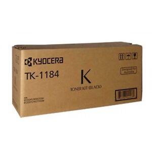 Kyocera Genuine TK-1184 Black Toner For ECOSYS M2735DW M2635DN - 3,000 Pages