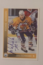 1994-95 German DEL #395 In Person Auto Frank Peschke Füchse Sachsen