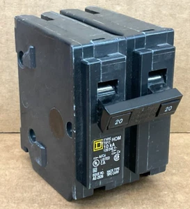 Interruptor SQUARE D HOM220 2 polos, 20A, 240V - Imagen 1 de 4