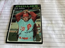 1971 Topps Baseball #705 Dick Selma Philadelphia Phillies High Number SP!