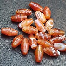Lot 20 Agate Himalayan Taiwanese Red Agate Natural Eye Bead RD-L-20
