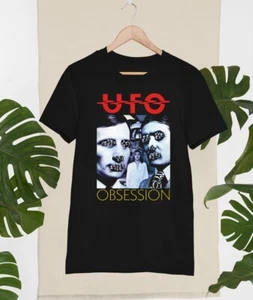 Camiseta De Colección UFO Band Obsession Negra Unisex Todas las Tallas S a 5XL JJ2776 - Imagen 1 de 7