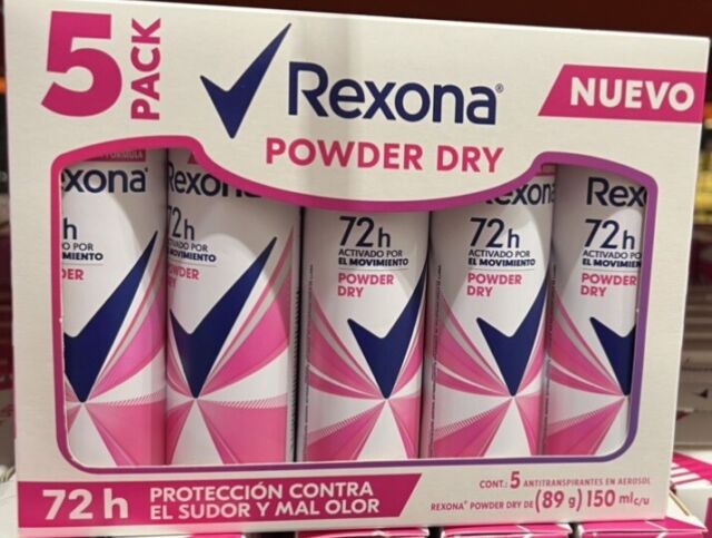 Set of 3 Rexona Invisible Aqua Deodorant Antiperspirant Spray Women 150 Ml  / 5.07 Oz