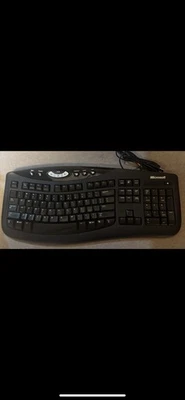 Microsoft Comfort Curve Ergonomic Keyboard 2000 v1.0 1047 KU-0459 USB Wired - Image 1 of 3