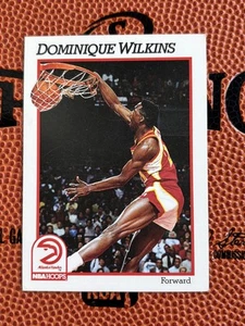 1991-92 NBA Hoops Dominique Wilkins #7 Base Card Hawks - Picture 1 of 2