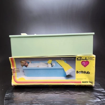 Sindy Bañera Marx Juguetes 1240 De Colección Muñeca Muebles Juego con Caja + Accesorios Foto 1 de 4