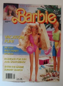 Vtg Barbie Magazine Summer 1990 w/ Poster NKOB Disney World Barbie Summit Search - Bild 1 von 24