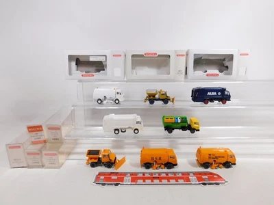 8x wiking H0 1:87 Model MB: Unimog With Snowplow + Garbage Truck etc Mint # - Image 1 of 4