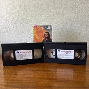 Braveheart VHS 1995 Mel Gibson William Wallace. 2 Tape Set: Best Picture Sticker - Imagen 1 de 20
