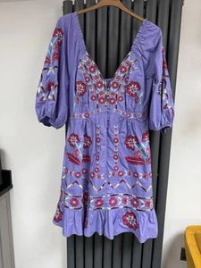 New Monsoon serena embroidered lilac purple maxi dress size 18 RRP £350 - Picture 1 of 6