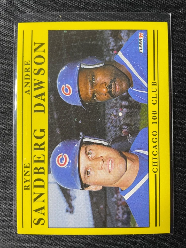 Fleer Ryne Sandberg/Andre Dawson Chicago 100 Club 1991 #713 ¡¡Cachorros!!! Foto 1 de 1