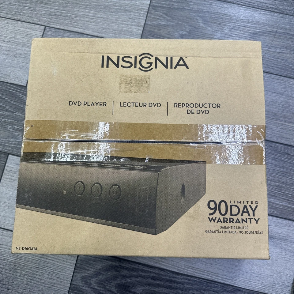 Nuevo reproductor de DVD de caja abierta Insignia NS-D160A14 REPRODUCTOR DE DVD/CD/SIN USAR Foto 1 de 4