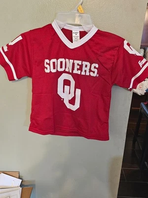 OKLAHOMA SOONERS FRANKLIN MESH  FOOTBALL JERSEY SIZE MEDIUM YOUTH - Image 1 of 4