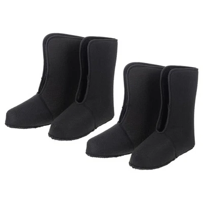  Lot de 2 paires de chaussettes isolantes pour bottes de neige - Noires, taille - Photo 1/4