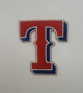Texas Rangers Patch 2.75” X 3” Iron On Red T - Picture 1 of 2