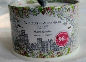 Woods of Windsor White Jasmine Body Dusting Powder with Puff for Women 3.5 oz - Picture 1 of 5