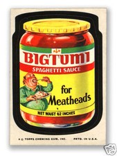 1974 Topps Wacky Packages Bigtumi Tomato Sauce 10th Series 10 NM-