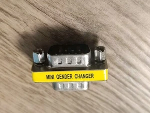 Rs232 male to male Gender Changer Serial Adapter Coupler DB9 UK Seller - Picture 1 of 4